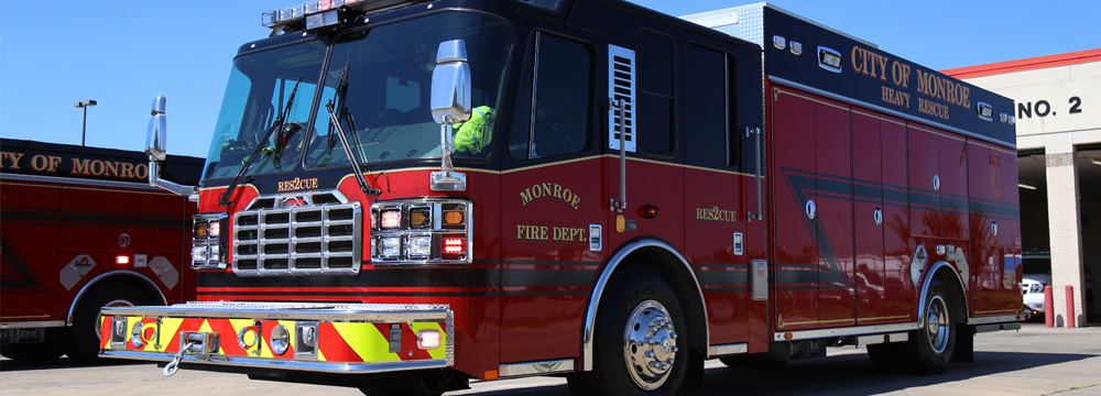 Fire Truck Fire Department - City of Monroe, LA