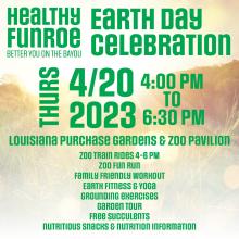 City of Monroe and Healthy Funroe to Host Annual Earth Day Event at Louisiana Purchase Garden and Zoo