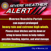 Severe Weather Alert: Rain and Extremely High Winds Predicted